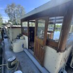 Freycinet barge 38.97 m BONANZA (1957) – wheelhouse entrance on deck