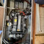 Valkkruiser 12.50 AK Dutch motor yacht Hypnautic (1994) – engine bay under the sole