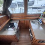 Linssen Grand Sturdy 40.9 AC Dutch motor yacht CALIMERO (2015) – galley with sink and gas hob
