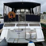 Valkkruiser 12.50 AK Dutch motor yacht Hypnautic (1994) – stern view and platform