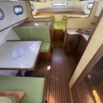 Kim Marine trawler Le Feeling (1977) – convertible dinette and galley area