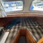 Smelne 1140 Dutch motor cruiser Dreamflower (1985) – forward cabin with V-berths