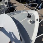 Smelne 1140 Dutch motor cruiser Dreamflower (1985) – foredeck with windlass and mooring lines