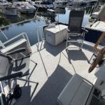 Smelne 1140 Dutch motor cruiser Dreamflower (1985) – aft deck with outside steering wheel