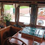 Dutch Hagenaar barge 18 m ANNA (1911) – wheelhouse steering and control console