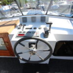 Noblesse 38 Dutch motor yacht ANATOLE (1998) – outdoor helm console and dashboard