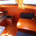 Noblesse 38 Dutch motor yacht ANATOLE (1998) – fitted galley and dinette