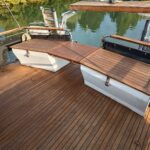 Linssen 372 SX LE VOGUE Dutch motor yacht (1992) – teak aft deck and lockers