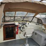 Aquanaut 11 m Dutch motor cruiser Aldebaran (1994) – outdoor helm station