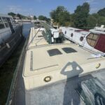 Dutch Tjalk sailing barge Osseo (1890) – deck and coachroof seen from forward