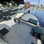 Dutch Tjalk sailing barge Osseo (1890) – aft deck and cockpit