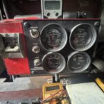 Dutch Tjalk sailing barge Osseo (1890) – generator control panel with gauges