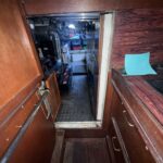 Dutch Tjalk sailing barge Osseo (1890) – companionway down to the engine room