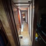 Dutch Tjalk sailing barge Osseo (1890) – interior corridor leading to the cabins
