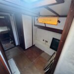 Dutch Tjalk sailing barge Osseo (1890) – corridor with cabin access and storage