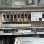 Dutch Tjalk sailing barge Osseo (1890) – electrical panel and circuit breakers
