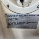 Connoisseur 1135 river cruiser Ingrine (1986) – Porter & Haylett builder's plate
