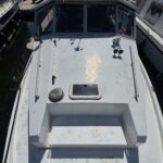 Connoisseur 1135 river cruiser Ingrine (1986) – foredeck seen from the coachroof