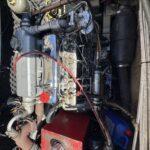 Connoisseur 1135 river cruiser Ingrine (1986) – close-up of the diesel engine