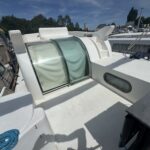 Nicols 1100 river cruiser Lodève (1998) – sliding glazed canopy over the aft deck