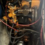 Nicols 1100 river cruiser Lodève (1998) – diesel engine in the engine bay