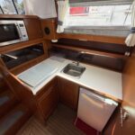 Van Vliet Atico 38 motor cruiser Joanne (1994) – galley with microwave and sink
