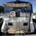 Van Vliet Atico 38 motor cruiser Joanne (1994) – stern view with bathing ladder