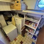 Dutch Luxe-Motor barge Dulcinea (1929) – pantry storage room with freezer and shelving