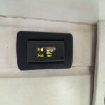 Dutch Luxe-Motor barge Dulcinea (1929) – digital heating thermostat with ventilation grille