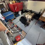 Dutch Luxe-Motor barge Dulcinea (1929) – engine room with engine and battery bank