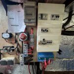 Dutch Luxe-Motor barge Dulcinea (1929) – electrical panel with circuit breakers and battery switch