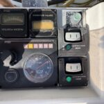 Vetus 1200 Damier Dutch motor cruiser (1992) – Vetus thruster controls and engine instruments