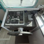 Vetus 1200 Damier Dutch motor cruiser (1992) – inside helm station instrument panel