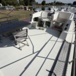Vetus 1200 Damier Dutch motor cruiser (1992) – upper deck terrace and outside helm station