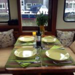 Dutch Luxe-Motor barge 14.50 m (1928) – wheelhouse table set for four guests