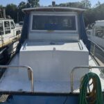 Schouten Muiden trawler Tibo (1978) – aft deck and wheelhouse seen from astern