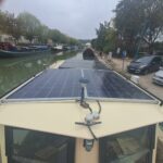 Dutch Luxe-Motor barge 14.50 m (1928) – solar panels on the wheelhouse roof