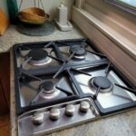 Dutch Luxe-Motor barge 14.50 m (1928) – four-burner gas hob on granite worktop